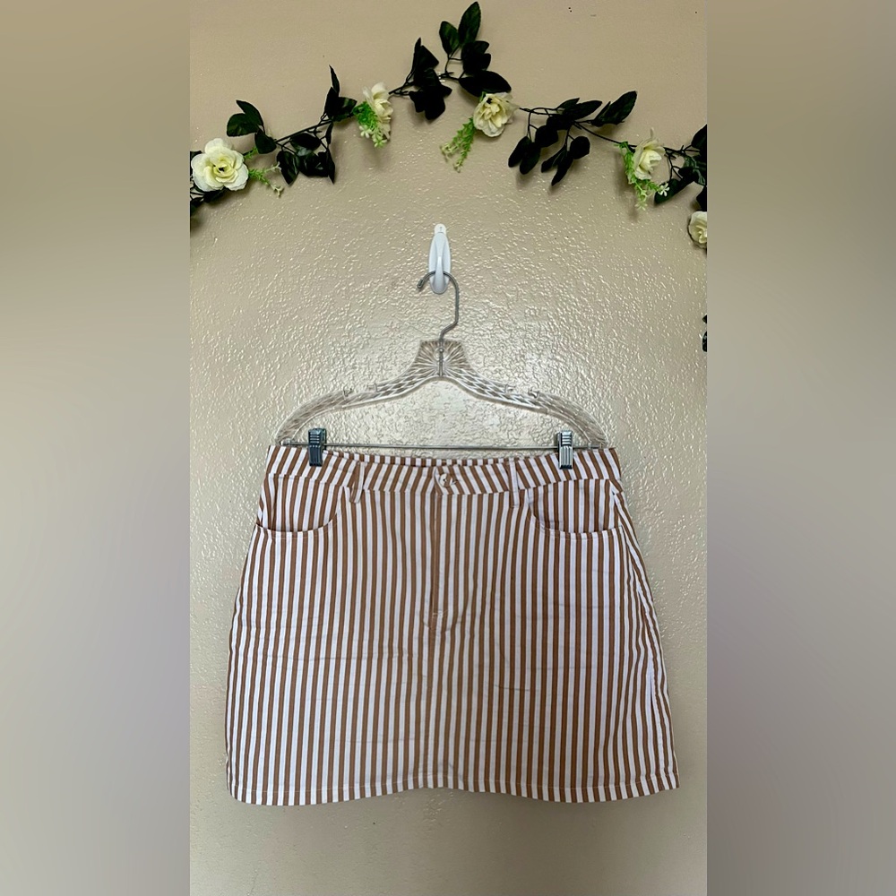 Striped Mini Skirt